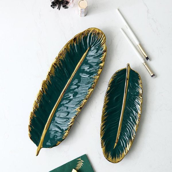 ceramic plate green banana leaf shape gold porcelain appetizer dessert jewelry dish dinnerware dishes & plates
ceramic plate green banana leaf shape gold porcelain appetizer dessert jewelry dish dinnerware dishes & plates