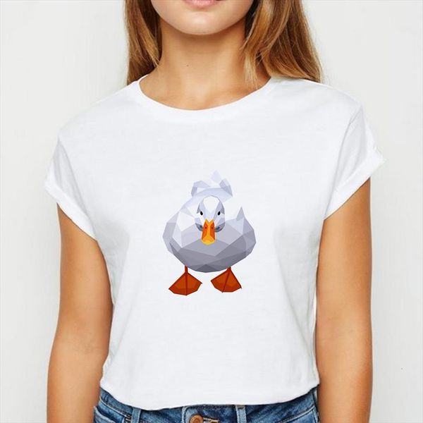 style animals duck oversize and men t shirt womens spring summer women prevalent show thin white tee round neck, White;black
style animals duck oversize and men t shirt womens spring summer women prevalent show thin white tee round neck, White;black