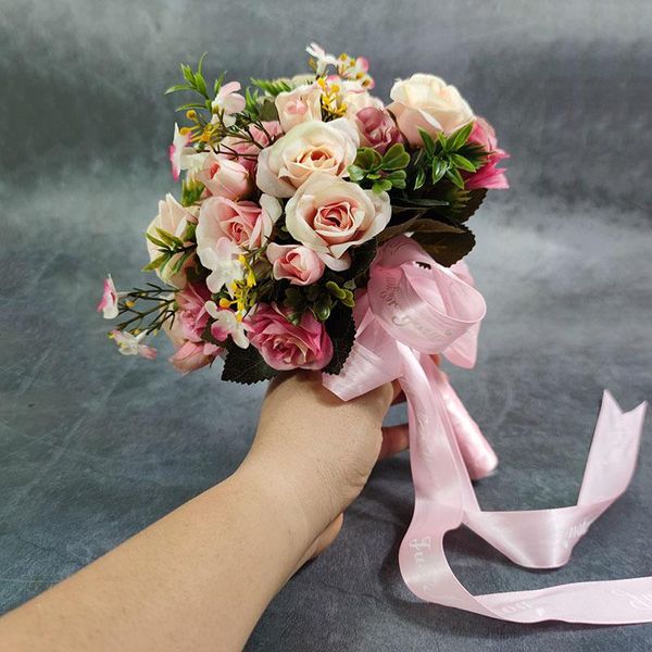 decorative flowers & wreaths wedding bouquet marriage accessories small bridal bouquets silk roses peony for bridesmaids decoration
decorative flowers & wreaths wedding bouquet marriage accessories small bridal bouquets silk roses peony for bridesmaids decoration