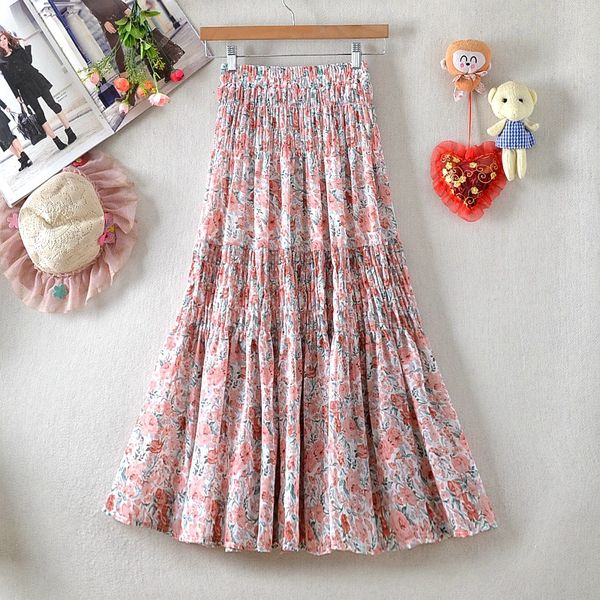 women summer elegant floral printed midi skirts fashion ladies spring streetwear high waist casual skirt ds248, Black
women summer elegant floral printed midi skirts fashion ladies spring streetwear high waist casual skirt ds248, Black