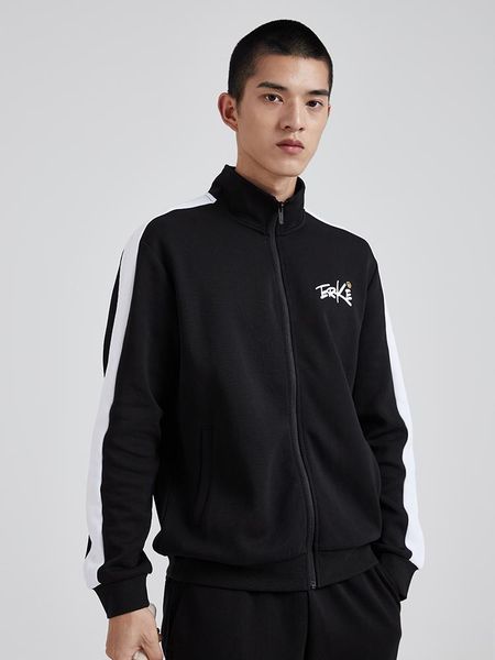 running jackets hongxing erke sweater 2021 autumn men's sports versatile stand collar stripe casual cardigan coat wear, Black;red
running jackets hongxing erke sweater 2021 autumn men's sports versatile stand collar stripe casual cardigan coat wear, Black;red