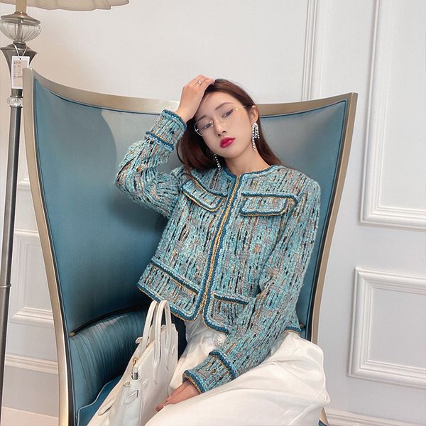 luxury women's short coat"anfiouna" spring 21 tweed small fragrance women's high waist short coat light luxury minority, Black;brown
luxury women's short coat"anfiouna" spring 21 tweed small fragrance women's high waist short coat light luxury minority, Black;brown