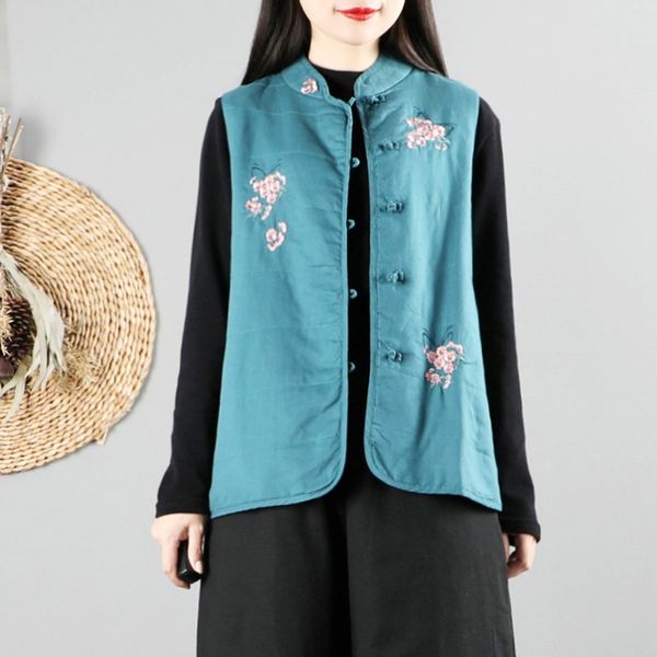 traditional chinese style clothing women vest sleeveless embroidery cotton linen ancient tang suit hanfu clothing 12205, Red
traditional chinese style clothing women vest sleeveless embroidery cotton linen ancient tang suit hanfu clothing 12205, Red