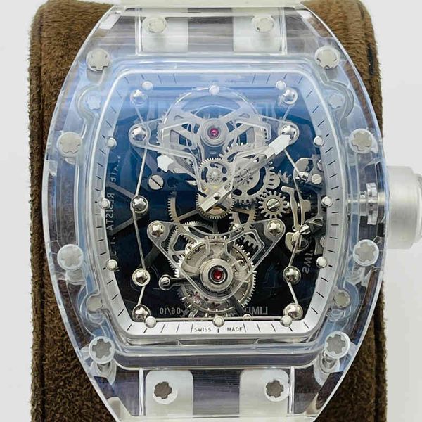 class artefact jb watch rm056 snow coloured glass most explosive wrist eur tourbillon movement watchcase made by swiss standa, Slivery;brown
class artefact jb watch rm056 snow coloured glass most explosive wrist eur tourbillon movement watchcase made by swiss standa, Slivery;brown