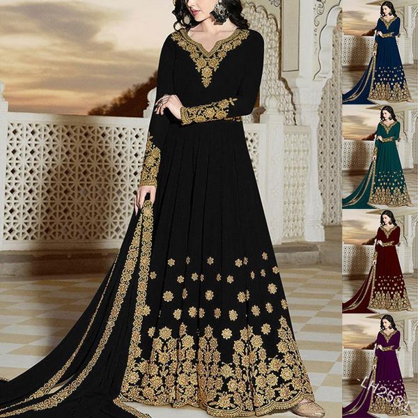 ethnic clothing wepbel retro women muslim dress plus size slim fit abaya elegant long sleeve v-neck printed chiffon party maxi with scarf, Red
ethnic clothing wepbel retro women muslim dress plus size slim fit abaya elegant long sleeve v-neck printed chiffon party maxi with scarf, Red