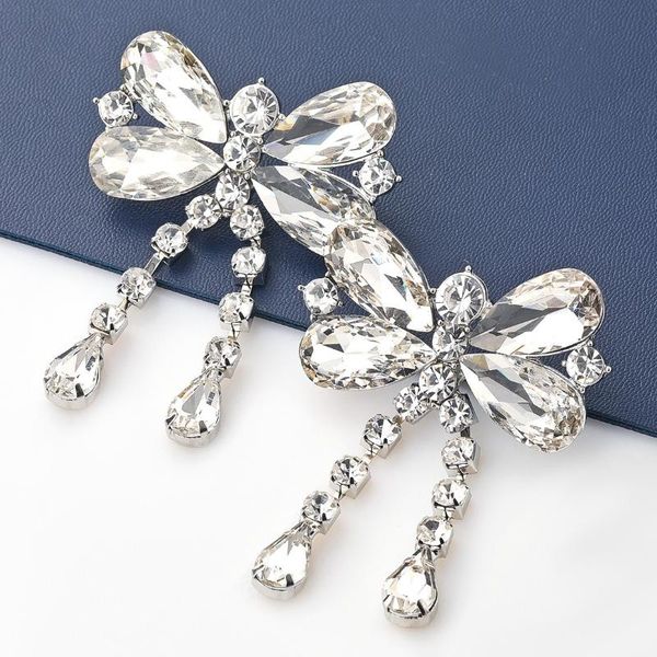 dangle & chandelier creative shiny rhinestone big butterfly earrings for woman party weddings jewelry, Silver
dangle & chandelier creative shiny rhinestone big butterfly earrings for woman party weddings jewelry, Silver