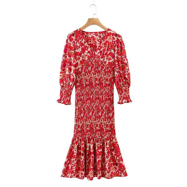 casual dresses autumn pleated print maxi dress women red ruched midi woman v neck long sleeve elegant robe chic vacation vestido, Black;gray
casual dresses autumn pleated print maxi dress women red ruched midi woman v neck long sleeve elegant robe chic vacation vestido, Black;gray