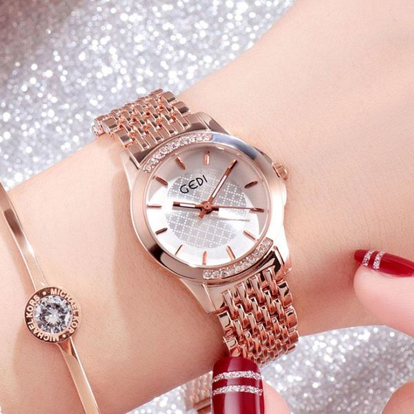 luxury steel strap women's watch plaid dial casual quartz female classic waterproof business clock fashion bracelet wristwatches, Slivery;brown
luxury steel strap women's watch plaid dial casual quartz female classic waterproof business clock fashion bracelet wristwatches, Slivery;brown