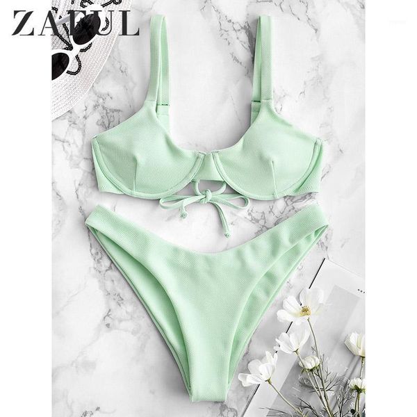 underwire padded bikini 2021 high leg spaghetti strap set thong swimwear women brazilian beach wear biquini women's, White;black
underwire padded bikini 2021 high leg spaghetti strap set thong swimwear women brazilian beach wear biquini women's, White;black