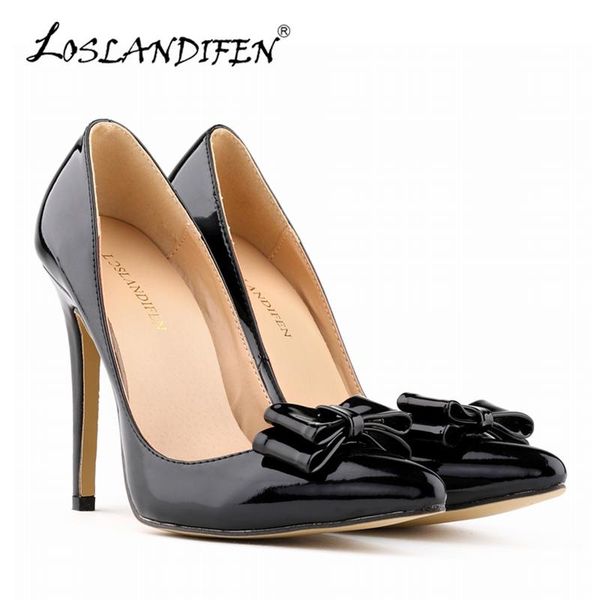 dress shoes loslandifen fashion patent leather women's pumps sweet bow pointed toe high heels stiletto wedding woman, Black
dress shoes loslandifen fashion patent leather women's pumps sweet bow pointed toe high heels stiletto wedding woman, Black
