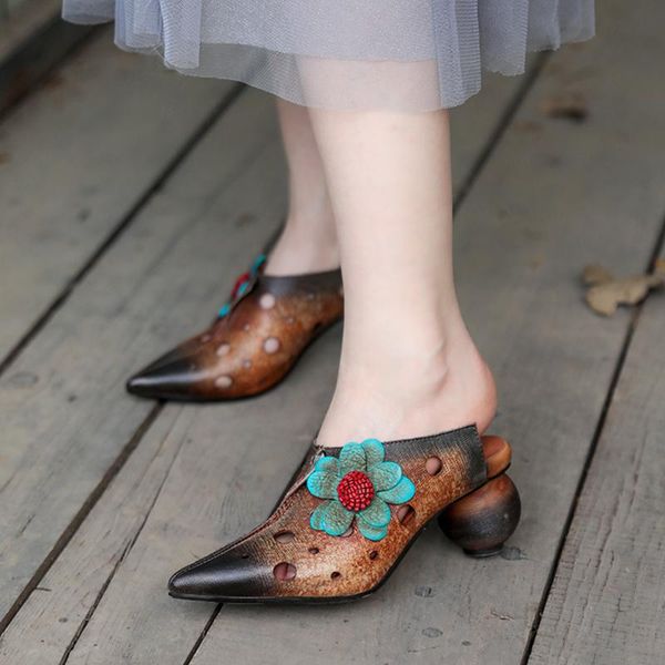 tayunxing high heels genuine leather cusp handmade shoes flower hollow close toes platform women sandals 924-72, Black
tayunxing high heels genuine leather cusp handmade shoes flower hollow close toes platform women sandals 924-72, Black