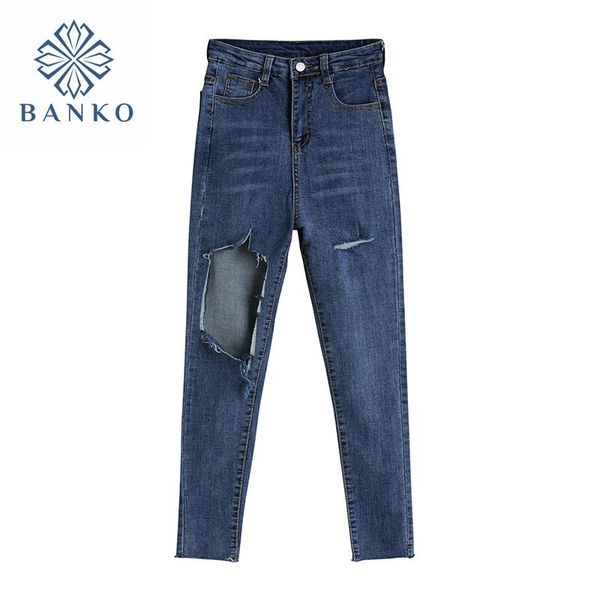 bodycon ripped denim pants hole design pencil streetwear skinny jeans trousers female high waist retro casual ins women's, Blue
bodycon ripped denim pants hole design pencil streetwear skinny jeans trousers female high waist retro casual ins women's, Blue