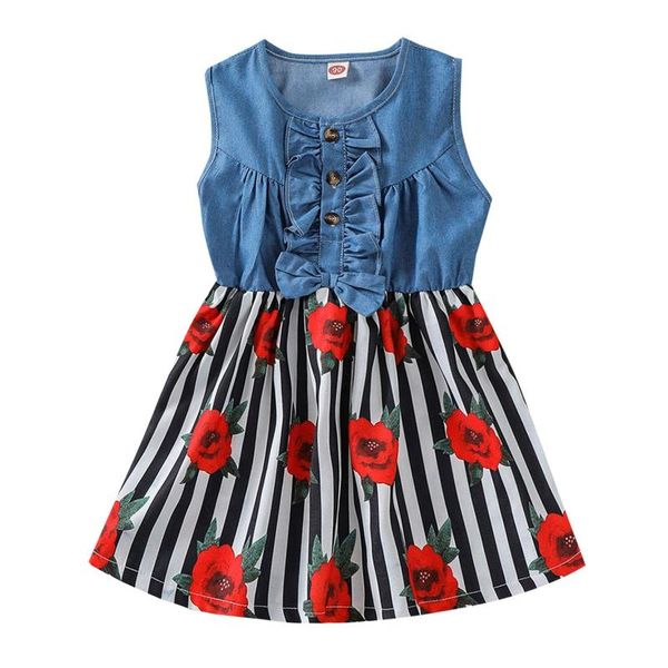 girl's dresses 1-4t children girls sleeveless dress dot print denim skirt summer infant ruffle overall floral, Red;yellow
girl's dresses 1-4t children girls sleeveless dress dot print denim skirt summer infant ruffle overall floral, Red;yellow