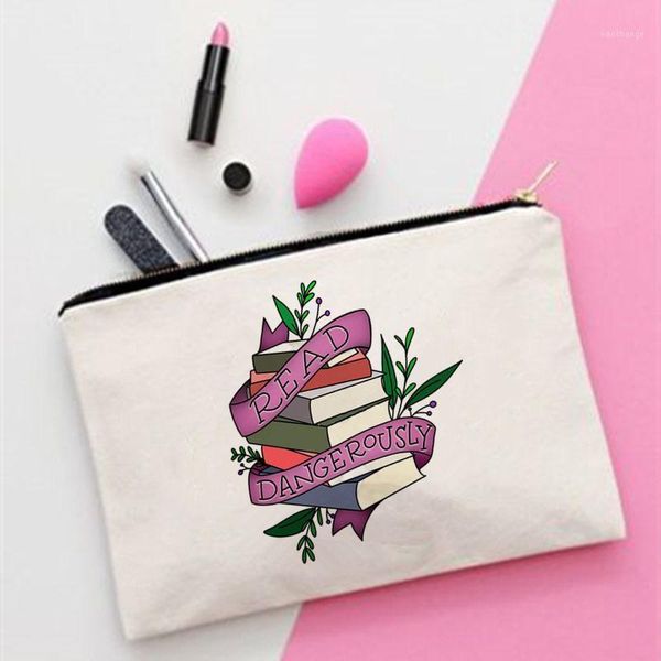cosmetic bags & cases women read dangerously printed make up bag fashion cosmetics organizer for travel colorful storage lady
cosmetic bags & cases women read dangerously printed make up bag fashion cosmetics organizer for travel colorful storage lady