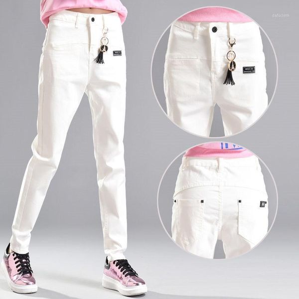 women's jeans white high waist 2021 lady slim harlan cowboy pants female student korean spring autumn denim trousers b1213, Blue
women's jeans white high waist 2021 lady slim harlan cowboy pants female student korean spring autumn denim trousers b1213, Blue