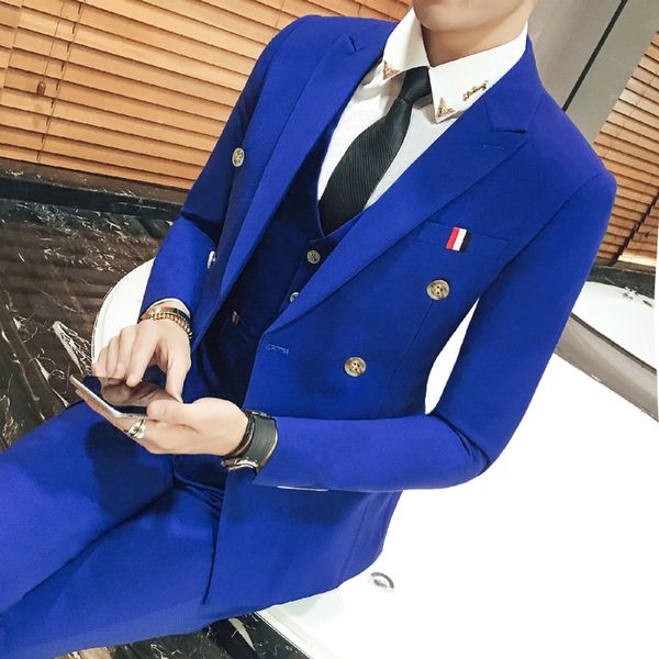 men's suits & blazers 3-piece formal men of the tuesdays 2021 hit lapel peak jacket collection pants under measurement blue blazer groo, White;black
men's suits & blazers 3-piece formal men of the tuesdays 2021 hit lapel peak jacket collection pants under measurement blue blazer groo, White;black