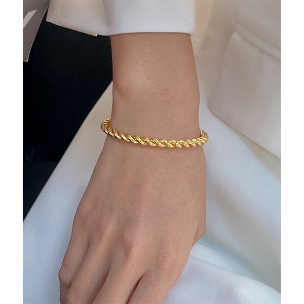 minimalist stainless steel 18k gold twisted cuff bangle bracelet simple twist gold opening bracelets, Silver
minimalist stainless steel 18k gold twisted cuff bangle bracelet simple twist gold opening bracelets, Silver
