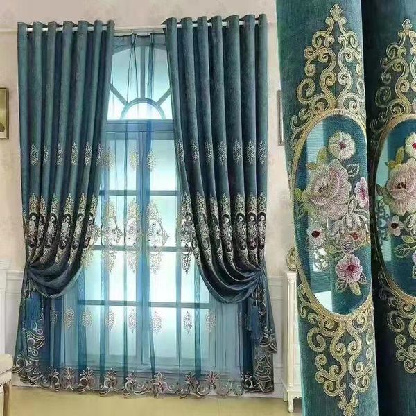 european style chenille curtains blackout finished bedroom and living room curtain & drapes
european style chenille curtains blackout finished bedroom and living room curtain & drapes