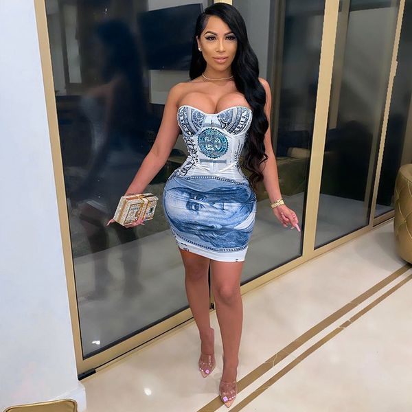 high street dress in women's clothes 2021-autumn winter no backrest print tight strapless by streetwear ladies, Black;gray
high street dress in women's clothes 2021-autumn winter no backrest print tight strapless by streetwear ladies, Black;gray