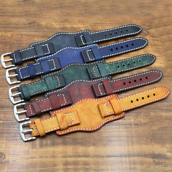 watch bands cuff genuine leather watchbands with mat wrist protection 22mm 24mm handmade vintage cowhide strap bracelet, Black;brown
watch bands cuff genuine leather watchbands with mat wrist protection 22mm 24mm handmade vintage cowhide strap bracelet, Black;brown