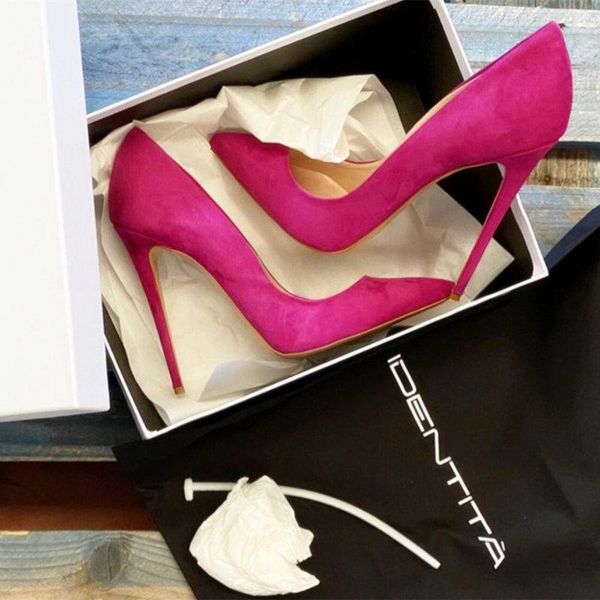 dress shoes lady fashion women's fucsia suede real leather pointy toe stiletto stripper high heels shallow patchwork pumps 12cm, Black
dress shoes lady fashion women's fucsia suede real leather pointy toe stiletto stripper high heels shallow patchwork pumps 12cm, Black