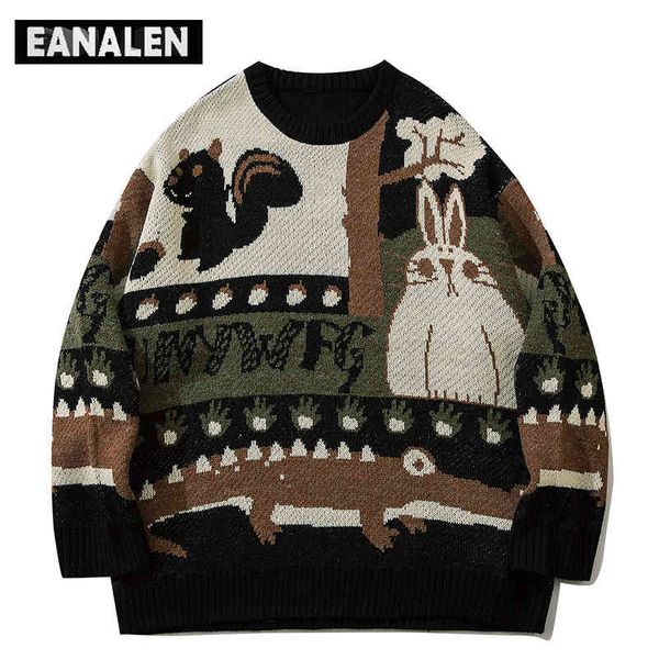 harajuku vintage anime knitted men winter oversized fort animal pullover women jumper grandpa ugly sweater punk, Black
harajuku vintage anime knitted men winter oversized fort animal pullover women jumper grandpa ugly sweater punk, Black