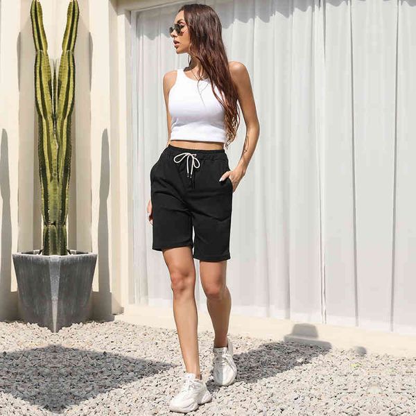 shirt women's 2021 will see new european and american sports elastic waistband solid lace casual shorts straight, White
shirt women's 2021 will see new european and american sports elastic waistband solid lace casual shorts straight, White