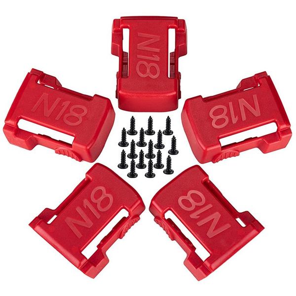 hooks & rails 5 pack battery holder for m18 mounts/hanger/dock fit 48-11-1820 48-11-1850 48-11-1860 48-11-1815
hooks & rails 5 pack battery holder for m18 mounts/hanger/dock fit 48-11-1820 48-11-1850 48-11-1860 48-11-1815
