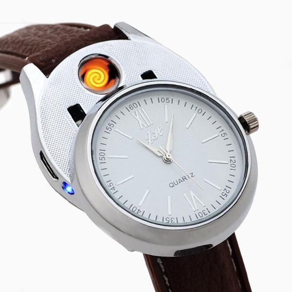wristwatches classic men watches fashion rechargeable usb lighter windproof flameless cigarette quartz 2021, Slivery;brown
wristwatches classic men watches fashion rechargeable usb lighter windproof flameless cigarette quartz 2021, Slivery;brown