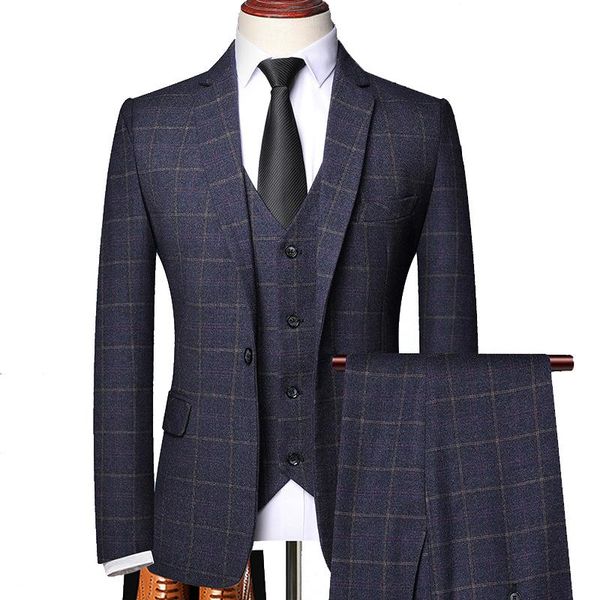 men's suits & blazers suit men plaid spring autumn 3 pieces check slim formal casual business office work party banquet wedding groom p, White;black
men's suits & blazers suit men plaid spring autumn 3 pieces check slim formal casual business office work party banquet wedding groom p, White;black