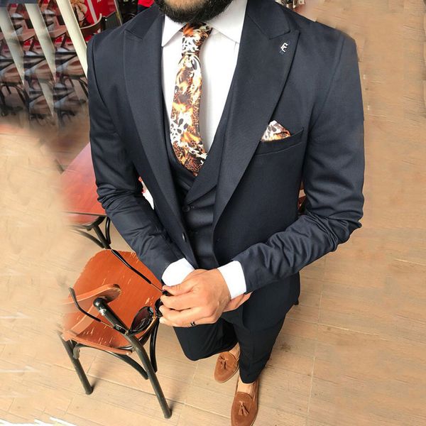 men's suits & blazers custom made men for wedding groom tuxedos peaked lapel man smart casual male business costume jacket 3p, White;black
men's suits & blazers custom made men for wedding groom tuxedos peaked lapel man smart casual male business costume jacket 3p, White;black