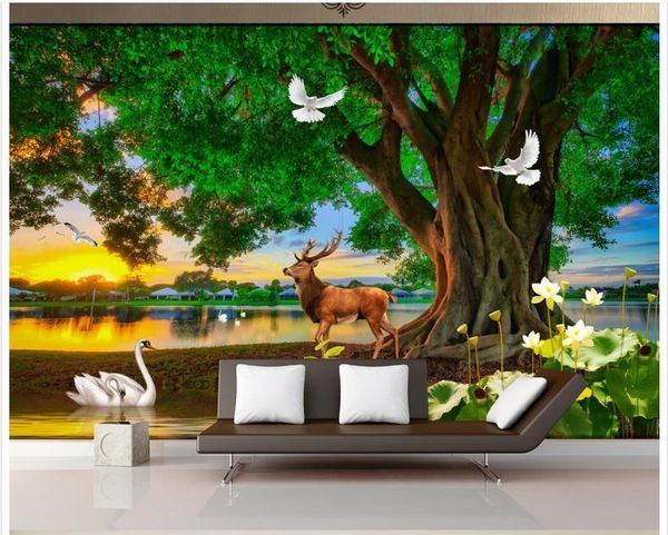 wallpapers high end custom 3d wallpaper wall murals green tree elk swan lake landscape paper painting room decor
wallpapers high end custom 3d wallpaper wall murals green tree elk swan lake landscape paper painting room decor