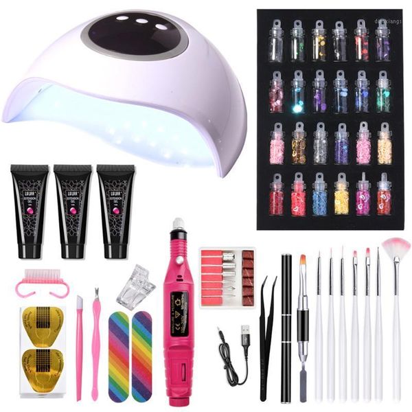 manicure set electric nail care uv led lamp diy extension glitter polish drill drying machine art kits1
manicure set electric nail care uv led lamp diy extension glitter polish drill drying machine art kits1