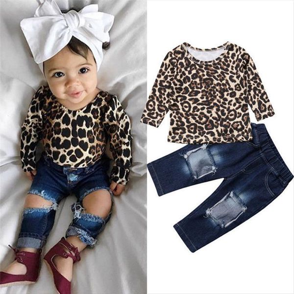 toddler baby girls clothes children set fashion leopard shirts hole pants outfits for lovely, White
toddler baby girls clothes children set fashion leopard shirts hole pants outfits for lovely, White