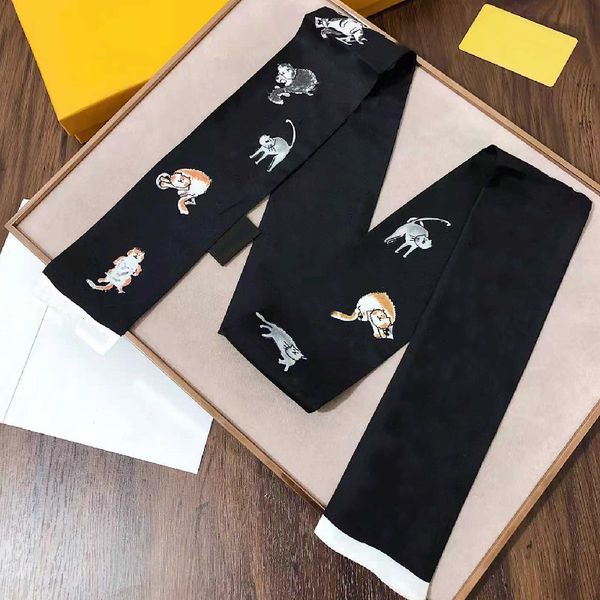 scarves luxury designer design woman's scarf fashion letter copy handbag neckties hair bundles 100% silk material wraps size 8*120pli6, Blue;gray
scarves luxury designer design woman's scarf fashion letter copy handbag neckties hair bundles 100% silk material wraps size 8*120pli6, Blue;gray