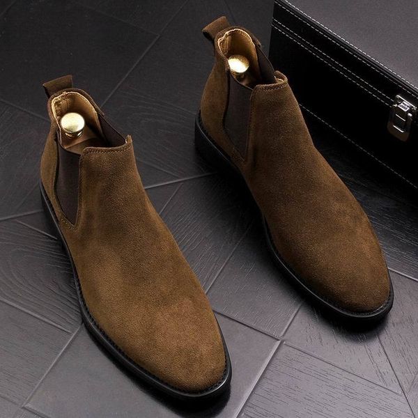 dress shoes moda concisa homens botas de chelsea caqui deslizamento em nubuck trending homem tornozelo preto luxo alto sapatos cas, Black
dress shoes moda concisa homens botas de chelsea caqui deslizamento em nubuck trending homem tornozelo preto luxo alto sapatos cas, Black