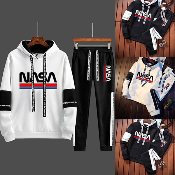 men's tracksuits 2021 est fashion tracksuit jogging hoodies+sweatpants two piece set pulloverjogger pants sports streetwear suit, Gray
men's tracksuits 2021 est fashion tracksuit jogging hoodies+sweatpants two piece set pulloverjogger pants sports streetwear suit, Gray