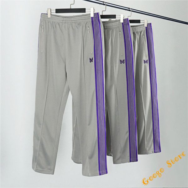 men's pants purple hip-hop stripes grey awge needles female sweatpants 1:1 quality superior butterfly embroidered pants, Black
men's pants purple hip-hop stripes grey awge needles female sweatpants 1:1 quality superior butterfly embroidered pants, Black