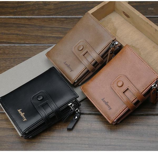 wallets men's wallet leather double zip card holder short coin pockets retro brand, Red;black
wallets men's wallet leather double zip card holder short coin pockets retro brand, Red;black