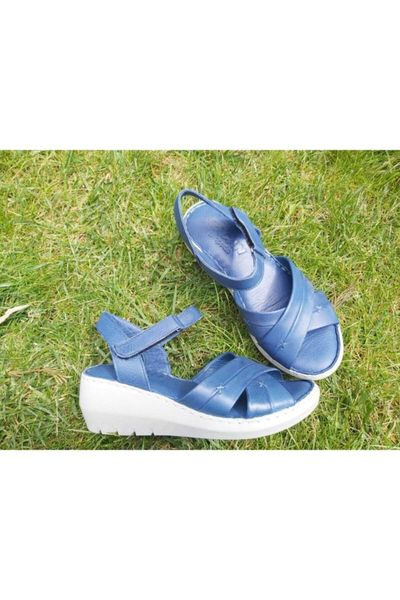 sandals blue color genuine leather orthopedic light wedges female, Black
sandals blue color genuine leather orthopedic light wedges female, Black