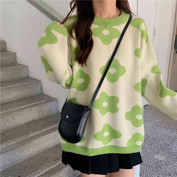 flower women winter knitted pullover sweaters oversized korean fashion long sleeve clothes female crop top, White;black
flower women winter knitted pullover sweaters oversized korean fashion long sleeve clothes female crop top, White;black