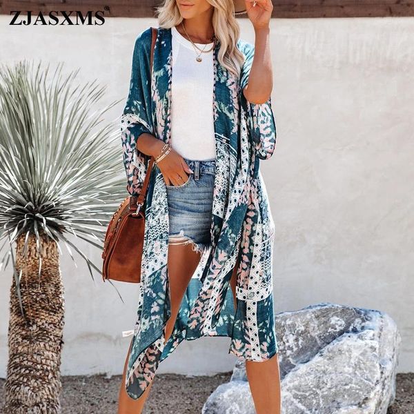 women's swimwear summer mid-length slit chiffon beach sunscreen blouse holiday style 2021 vintage floral print long cardigan women cov, White;black
women's swimwear summer mid-length slit chiffon beach sunscreen blouse holiday style 2021 vintage floral print long cardigan women cov, White;black