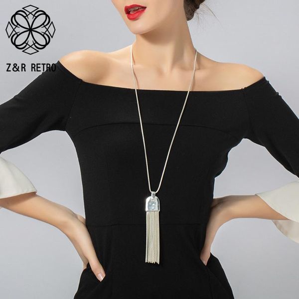 pendant necklaces vintage gold silver color long collar necklace with tassel suspension chains pendants for women costume jewelry accessorie
pendant necklaces vintage gold silver color long collar necklace with tassel suspension chains pendants for women costume jewelry accessorie