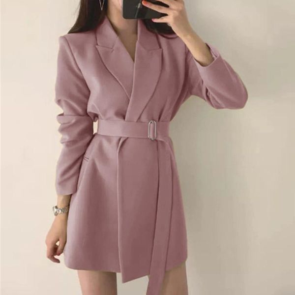 women's suits & blazers 2021 autumn winter fashion gentle british style high-quality for office lady turn-down collar lace-up casual, White;black
women's suits & blazers 2021 autumn winter fashion gentle british style high-quality for office lady turn-down collar lace-up casual, White;black