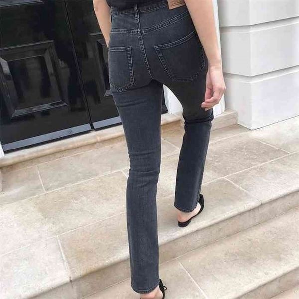 women jeans asymmetrically cut vintage straight original denim washed jeans cropped rinse straight jeans twisted seam, Blue
women jeans asymmetrically cut vintage straight original denim washed jeans cropped rinse straight jeans twisted seam, Blue