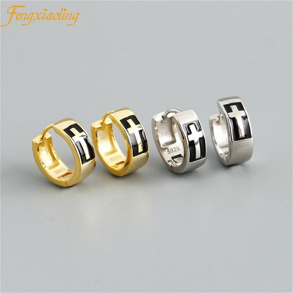 hoop & huggie real 925 sterling silver cross circle earring for women european american style making jewelry gift wedding party engagement, Golden;silver
hoop & huggie real 925 sterling silver cross circle earring for women european american style making jewelry gift wedding party engagement, Golden;silver