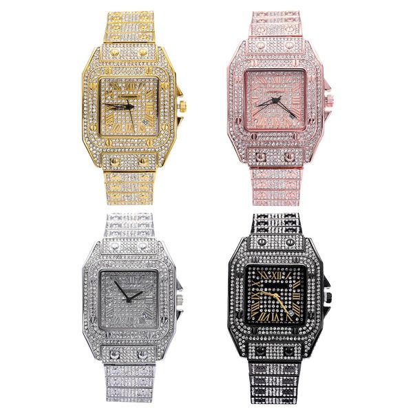 european and american hip-hop roman scale quartz watch fashion full diamond square dial men's with trend, Slivery;brown
european and american hip-hop roman scale quartz watch fashion full diamond square dial men's with trend, Slivery;brown