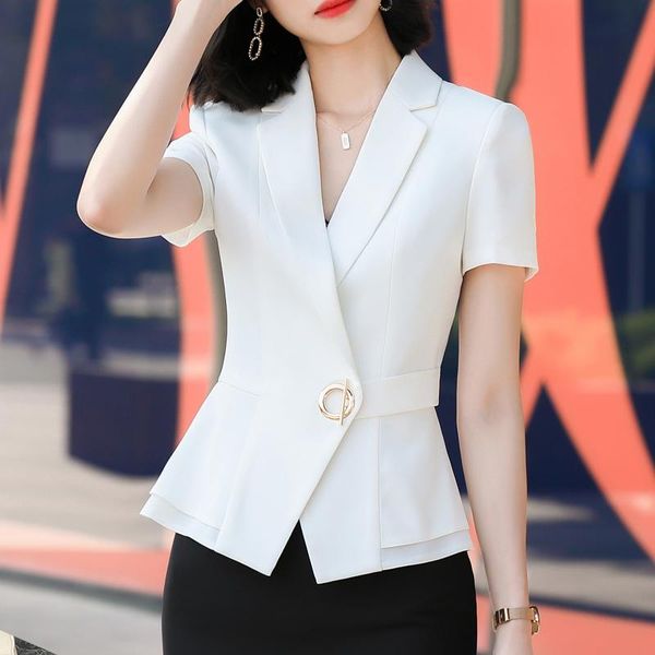 women's suits & blazers summer fashion short sleeve designer blazer jacket classic slim small casual outer size s-4xl, White;black
women's suits & blazers summer fashion short sleeve designer blazer jacket classic slim small casual outer size s-4xl, White;black