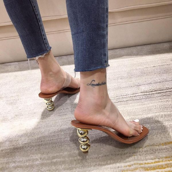 strange heel women slippers square toe transparency sandals ladies summer gladiator casual slides ins, Black
strange heel women slippers square toe transparency sandals ladies summer gladiator casual slides ins, Black