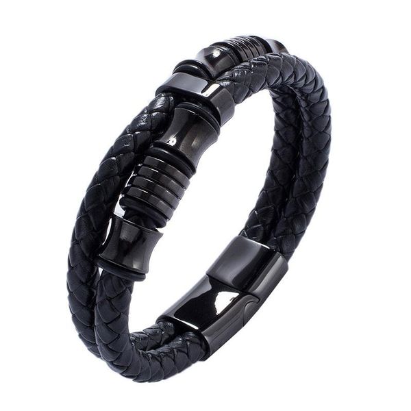 charm bracelets punk style men genuine braided leather bracelet black/silver color stainless steel magnetic clasp male jewelry bangles gifts, Golden;silver
charm bracelets punk style men genuine braided leather bracelet black/silver color stainless steel magnetic clasp male jewelry bangles gifts, Golden;silver